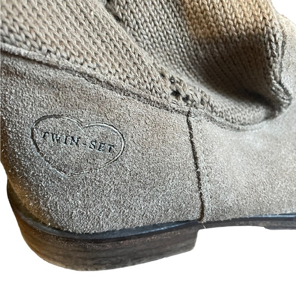 Twin-Set Suede Knit Festival Boot 38 (7) - Picture 3 of 8